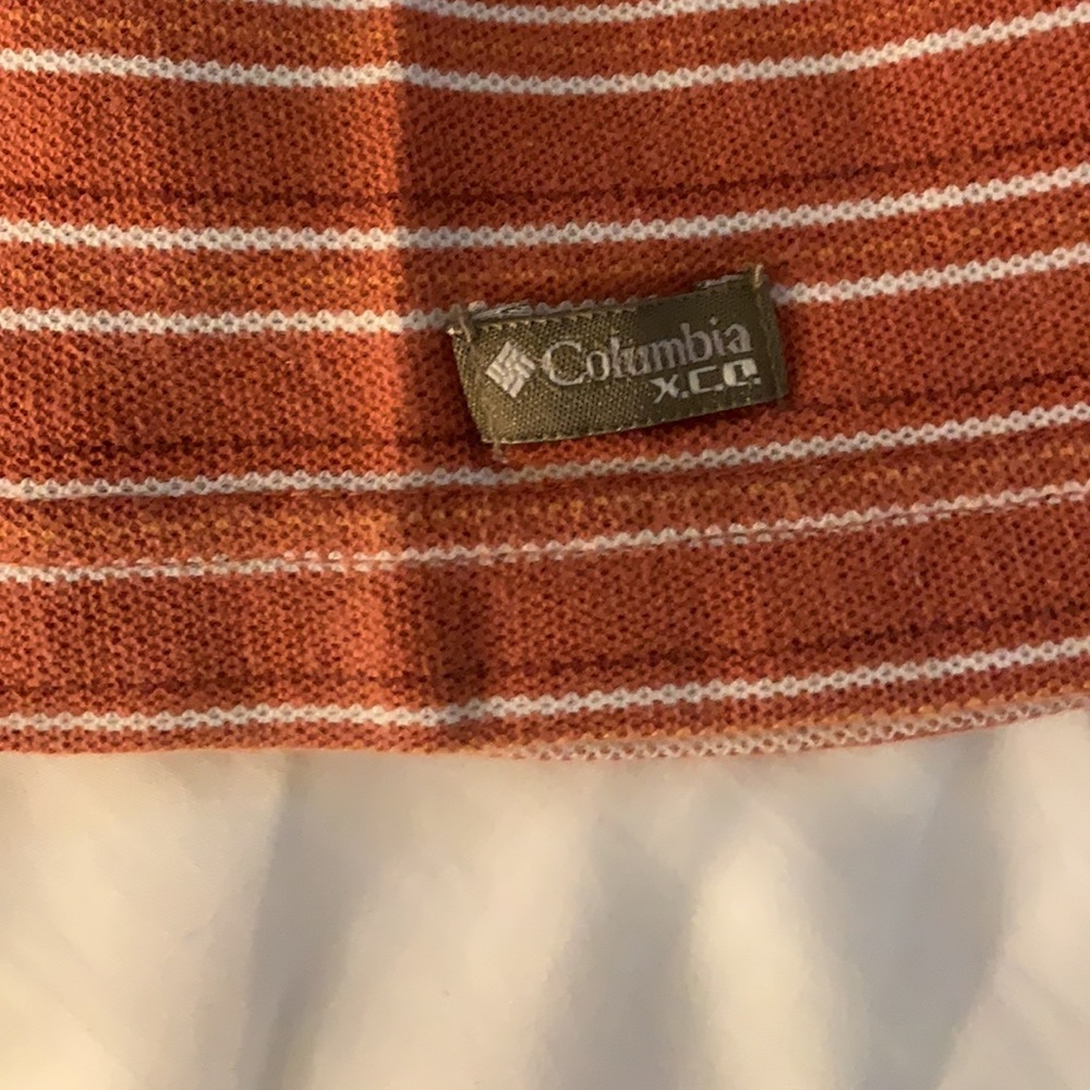 Columbia men’s striped short sleeve polo shirt | size Large - Picture 10 of 10